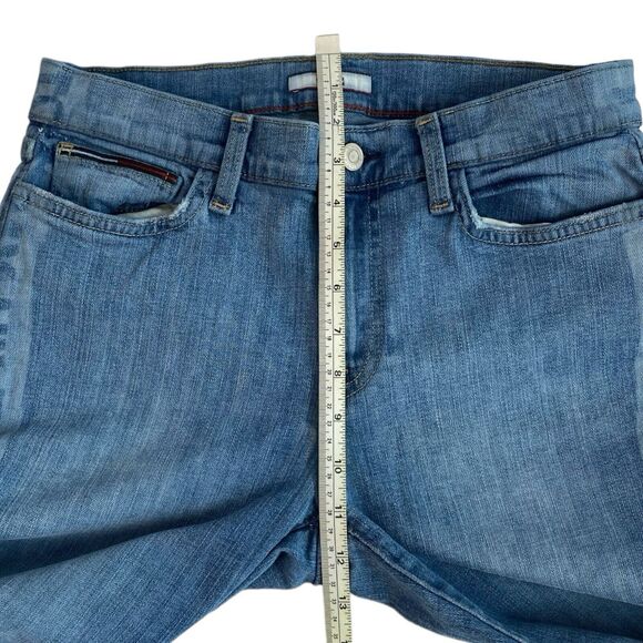 Tommy Hilfiger Jeans Skinny Leg Logo Print Denim Pants‎ Blue Size 26 WP614 - Picture 6 of 7